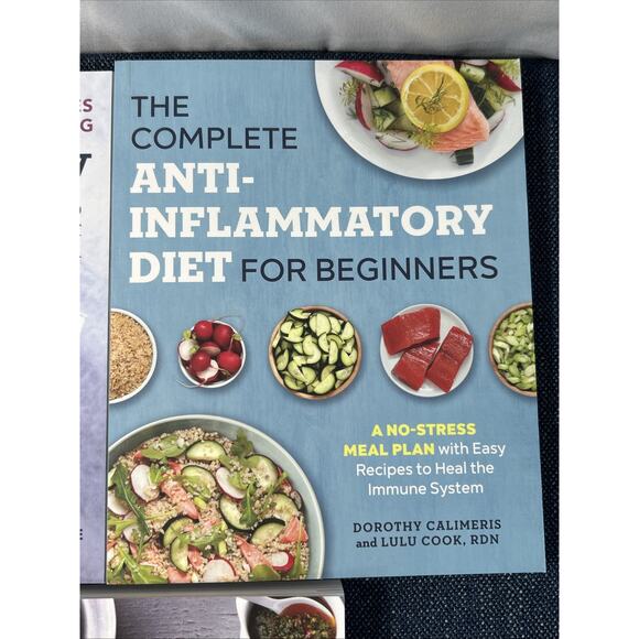 Anti-Inflammatory Diet Cookbook, Slow Cooker, Action Plans lot 3 Paperback Books - Picture 3 of 9